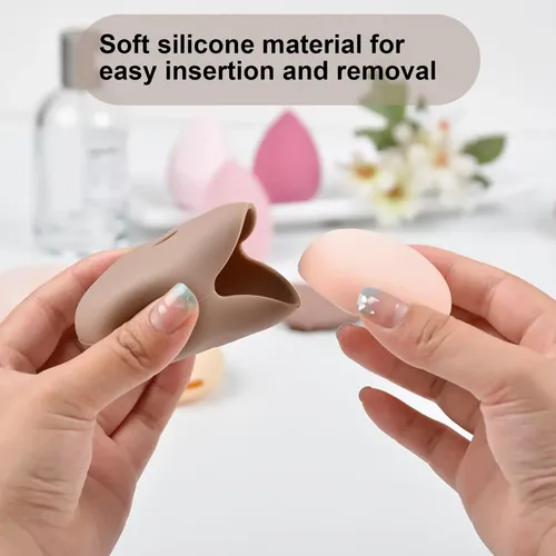 Adsoporte De Silicona Para Esponjas De Maquillaje Soporte Pa