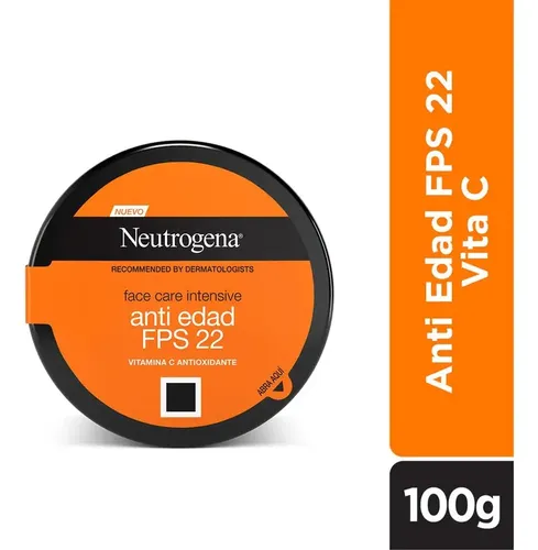 Crema Facial Neutrogena Intensive Antiedad Fps 22 100gr Momento de aplicación Día Tipo de piel Todo tipo