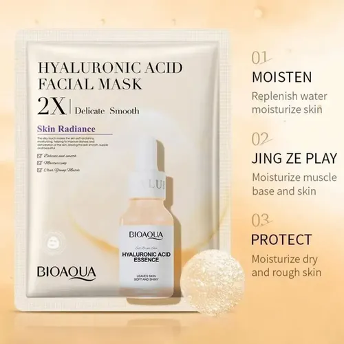 Mascarilla Facial Ácido Hialurónico Hidratante Radiante Pro