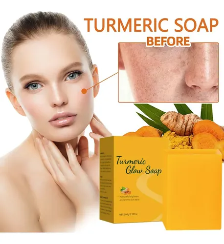 Jabón Facial Y Corporal Limón Cúrcuma 100g Blanqueador