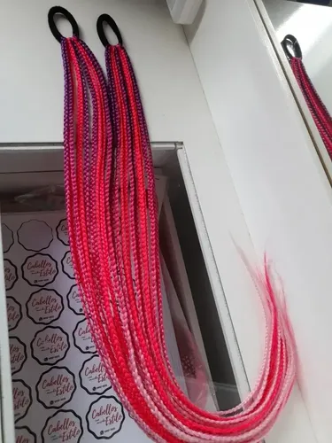 Set De 20 Trenzas En Coleta