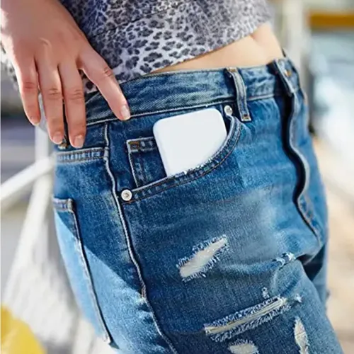 Espejo Plegable Portatil De Cartera Luz Led Maquillaje Aum Blanco