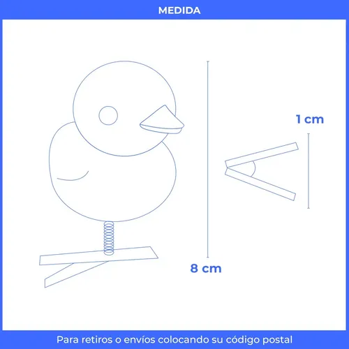 Broche Pelo Kiddos PATO-01 Pack 10 Patitos Amarillos TikTok Viral