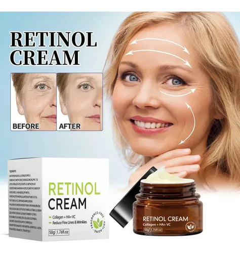 Crema Facial Retinol 50ml Hidratante Antiarrugas Mujer