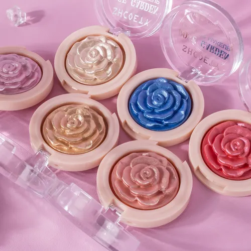 Shcoety Iluminador 3d 6 Tonos Rose Rubor Contorno Cuerpo Car