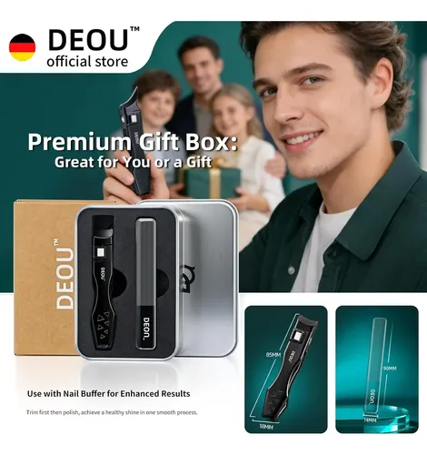 Conjunto Deou: Cortauñas De Acero Inoxidable Para Uñas