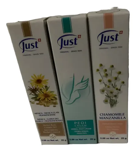Kit De Cremas De Manzanilla, Arnica Y Pedibon De 25g