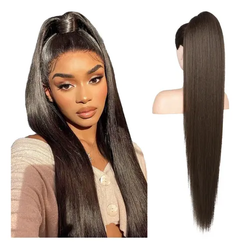 Extension De Cabello Cola De Caballo 91cm Black Brown