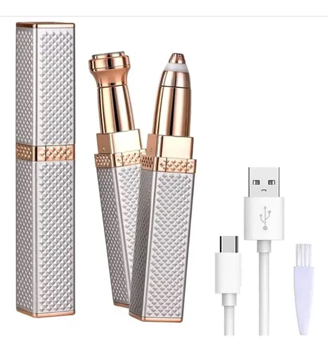 Depiladora Facial Femenina Eléctrica 2 En 1 Diamante
