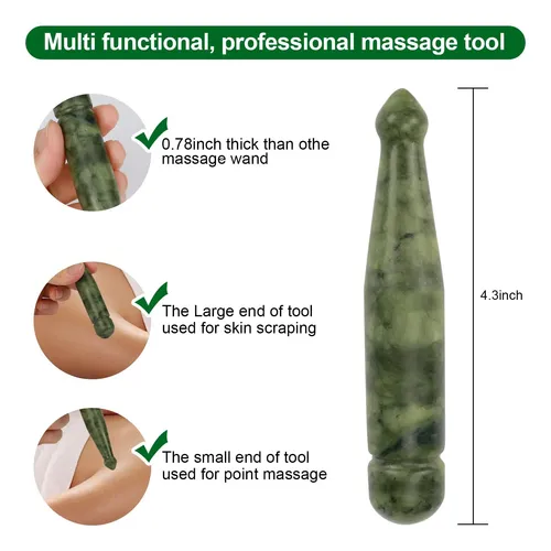 Masajeador Facial Y Corporal Jade Gua Sha Pen