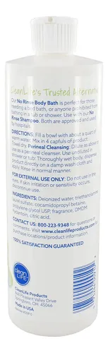 Productos Cleanlife Para Baño Corporal Sin Enjuague, 473 Ml,