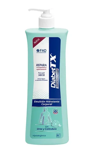 Crema Corporal Diabet Tx Plus Úrea 5% Caléndula 1% X 200 Ml