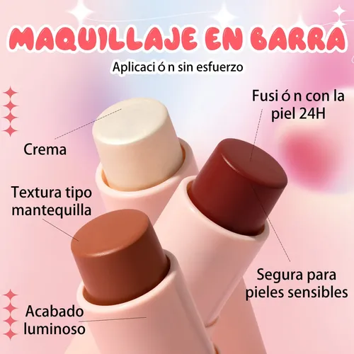 #set Rubor Iluminador Y Contorno En Barra Cremoso Matte 24g/