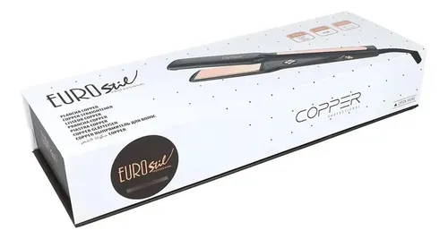 Plancha Pelo Eurostil Profesional Copper Titanio 09036 Cs