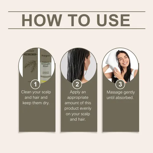 Sérum Para El Cuidado Del Cabello Hoegoa Rosemary Fácil De U