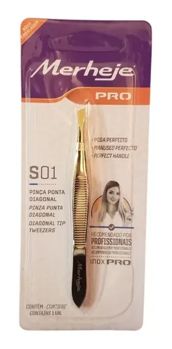Pinza Profesional Para Cejas Merheje Pro S01