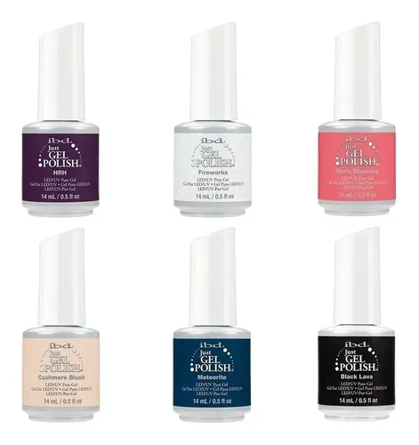 Kit 3 Esmaltes Semipermanente Ibd Gel Cabina Uv Led Uñas