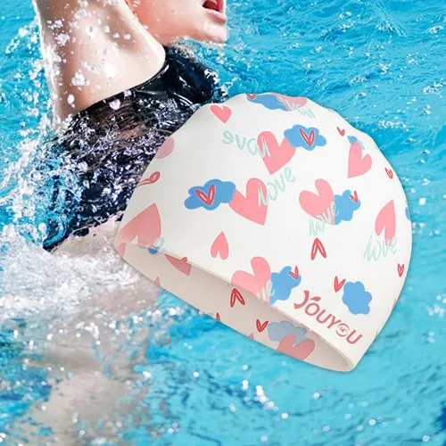 Gorro De Natación De Silicona Para Hombres Y Corazón