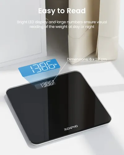 Renpho Báscula Digital De Baño, Báscula De Peso