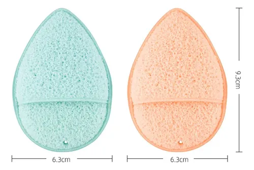 Esponjas Faciales 2pcs Forma De Gota Para Limpieza