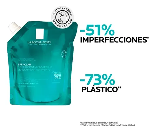 La Roche Posay Refill Gel Effaclar Micro Exfoliante 400ml