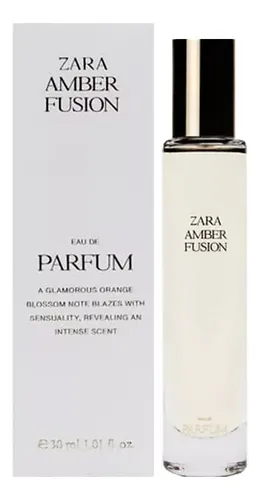 Perfume Zara Amber Fusion EDP Floral Orientales 30ml Mujer