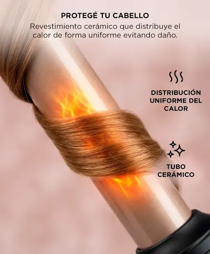 Buclera De Pelo Rizador Gadnic Con Ajuste De Temperatura