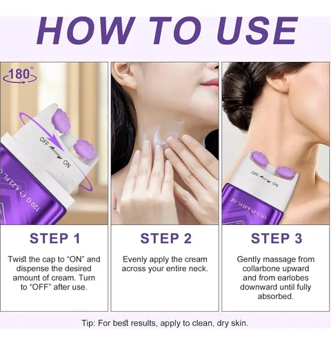 Crema Reafirmante Para El Cuello Ah-8 Con Rodillo