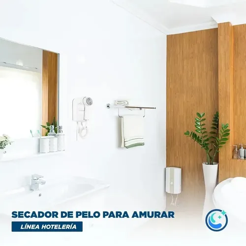 Secador De Pelo Para Amurar En La Pared 107-kit 3 Unidades- Blanco