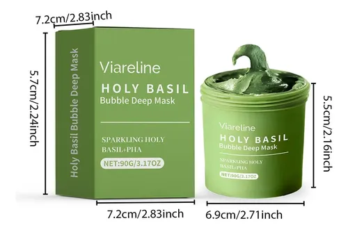 Mascarilla Facial Burbuja Holy Basil 90g Todo Tipo De Piel