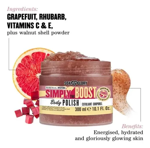 Exfoliante Corporal Soap & Glory Simply The Boost 300 Ml Con