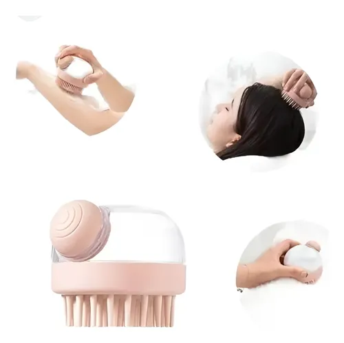 Cepillo Multiuso Ducha Cabello Masajeador Recargable Shampoo
