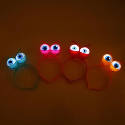 Nueva Diadema Eyeball Led Con Forma De Argolla Para El Pelo,