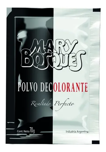Polvo Decolorante Mary Bosques Caja 12 Sobres X 70 Grs C/u