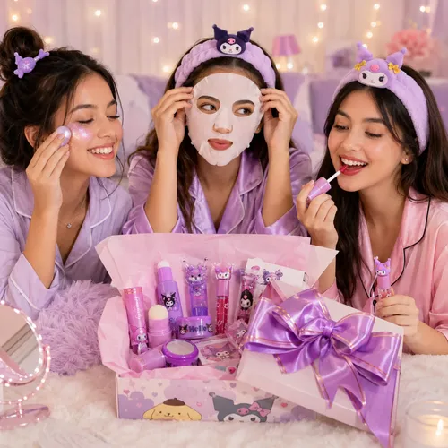 Box Maquillaje Kawaii Kuromi Completo Hermoso Regalo Cute