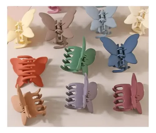6 Pzas Horquillas Mariposa Decorativas Para Cabello De Dama