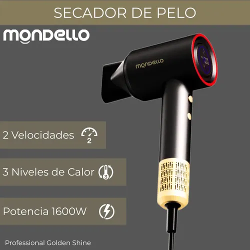 Secador Pelo Profesional Smart Bldc Ion Shine Liss Air Negro