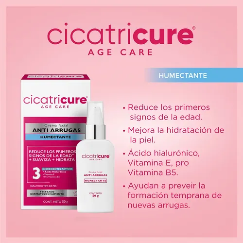 Cicatricure Age Care Antiarrugas Humectante Crema Facial 50g