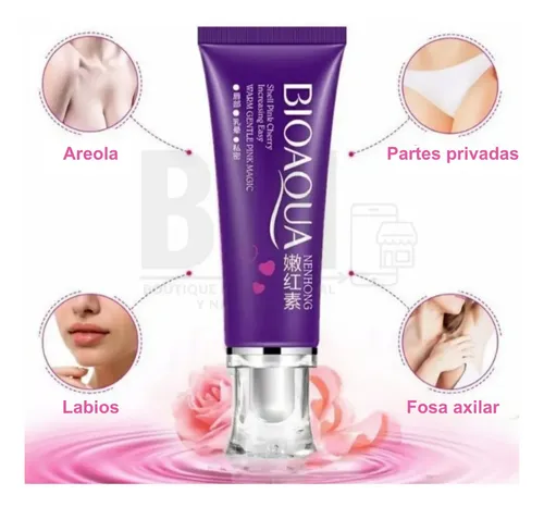 Bioaqua Crema Aclarante Íntima con Fragancia a Rosas, Ilumina la Piel