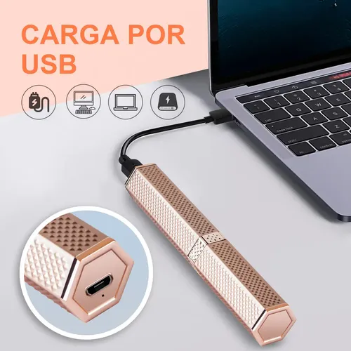 M260729 Depiladora Facial Eléctrica Portátil Con Luz