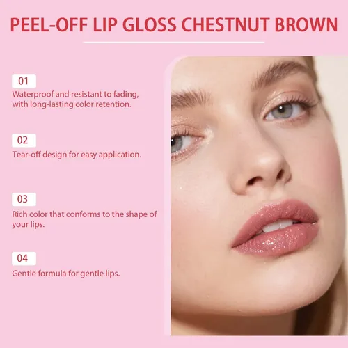 Tinta De Labios Peel-off Zephoco Hidratante Larga Duración