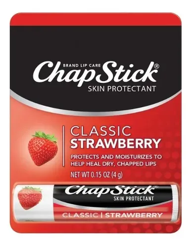 Chapstick Classic Bálsamo Labial Protector Frutilla 4 Gramos