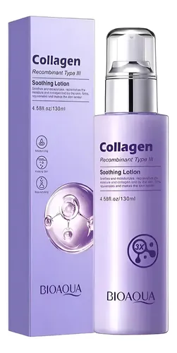 Loción Facial Colágeno Recombinate Rejuvenece 130ml Bioaqua Todo Tipo De Piel Día/noche