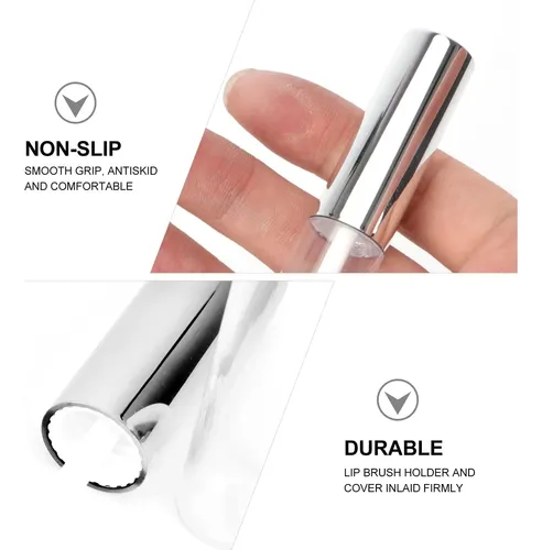 Tubos De Brillo De Labios Vacíos 10ml Transparente Con Tapa