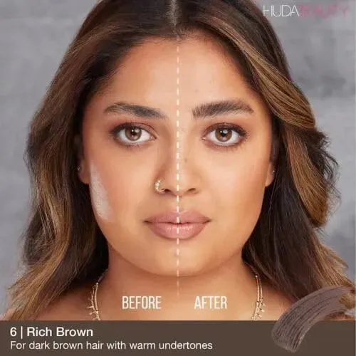 Mascara Huda Bombbrows Gel De Fibra Voluminizadora Rich Brow