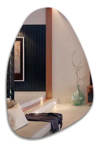 Espejo Con Forma Irregular 45cm X 55cm Modelo 10 Con Luz Led