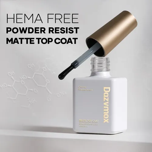 Capa Superior Mate Matte Gel Top Coat Dazvmox 15 Ml Hema