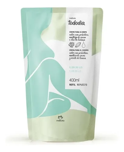 Crema para cuerpo Natura Tododia Hidratante Corporal Flor de Lis en sachet 400mL floral