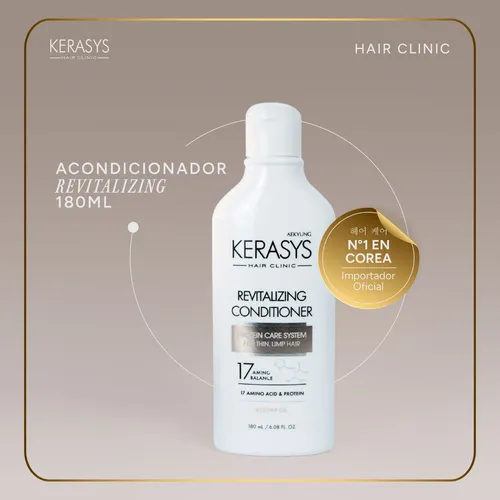Kerasys Acondicionador Revitalizante Coreano 180 Ml