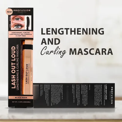 Rímel Profusion Cosmetics Lash Out Loud Black Noir